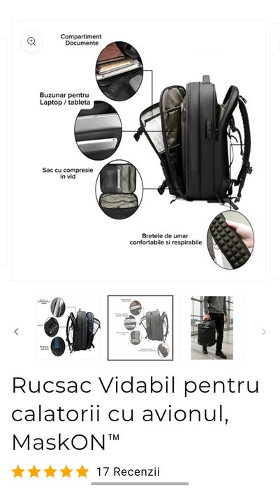 Ghiozdan vidabil (vacuum)