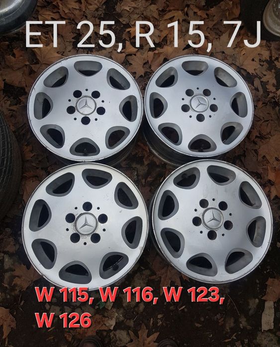 R 15, ET 25, 7 J , 5×112 mercedes, мерседес диски