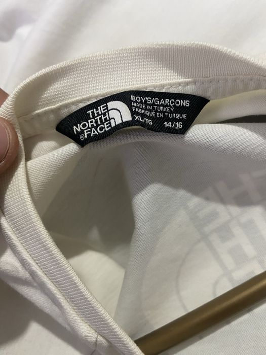 Tricou The North Face mărimea XL juniori (Alb)