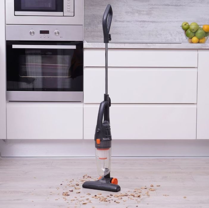 Прахосмукачка вертикална и ръчна 2в1 Rosberg, 600W, 0.8л., Циклон