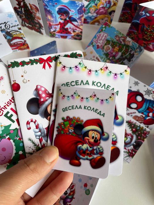 Коледни Картички Празнични Дизайни, Ръчно изработен вид, подарък