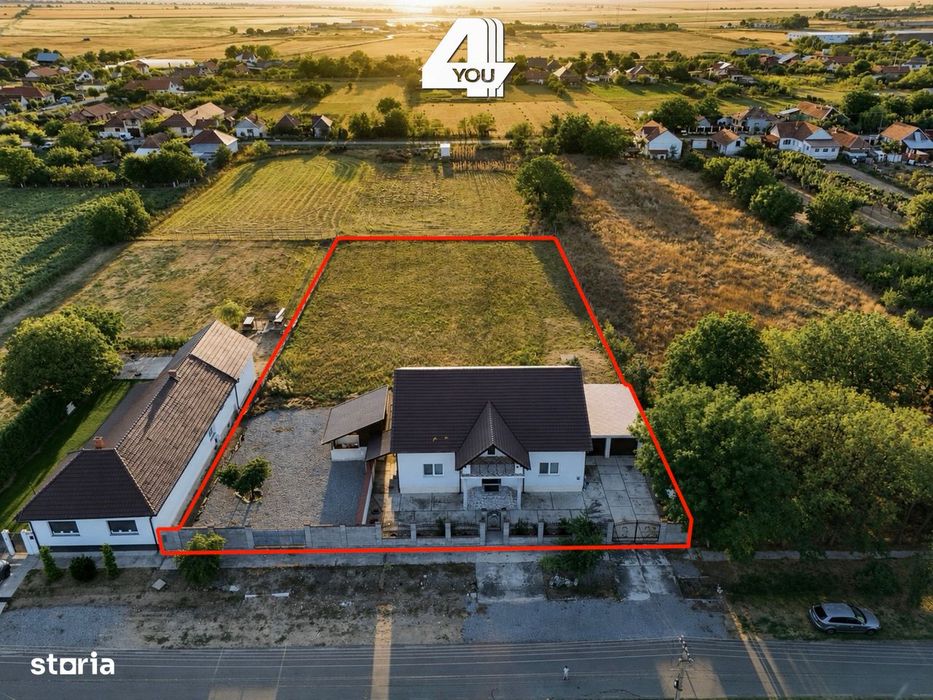 Vilă P+M | Teren 2.886 m² | Șiria