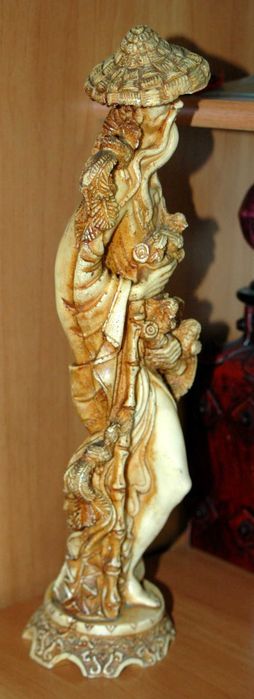 Statueta chinezeasca 38 cm cu aproximatie anii 1900 - Barbat