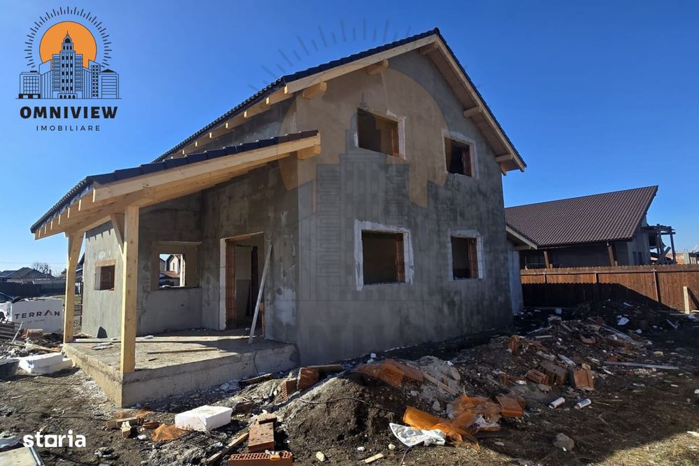 Casă nouă cu garaj, 145 mp utili, teren 500 mp–TVA inclus