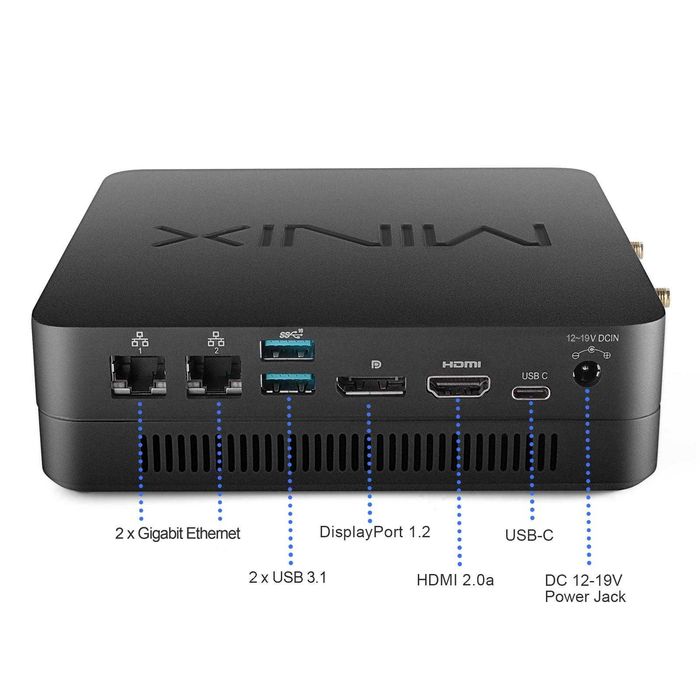 MINIX NGC-7 Pro Mini PC / i7-10510U / 32GB RAM / 512GB NVMe / Win 11 Pro