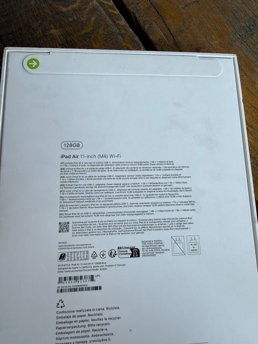 I Pad Air 11’’ M4 128 gb wi-fi blue