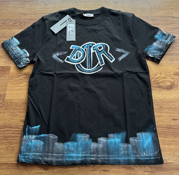 Мъжка,памучна,черна тениска Dior
