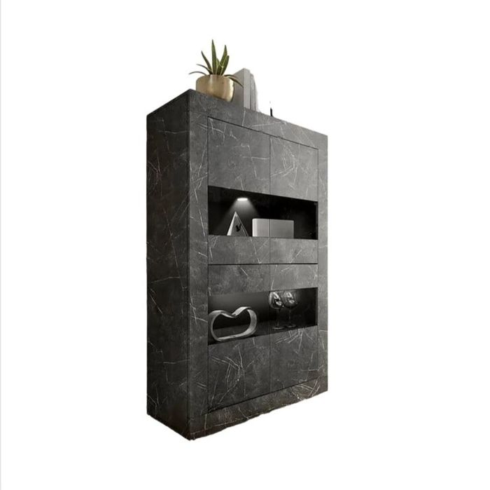 SS30! NOU Vitrină Otto gri anthrazit