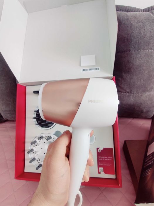 Uscator de par Philips Prestige BHD827/00, Senzor SenseIQ