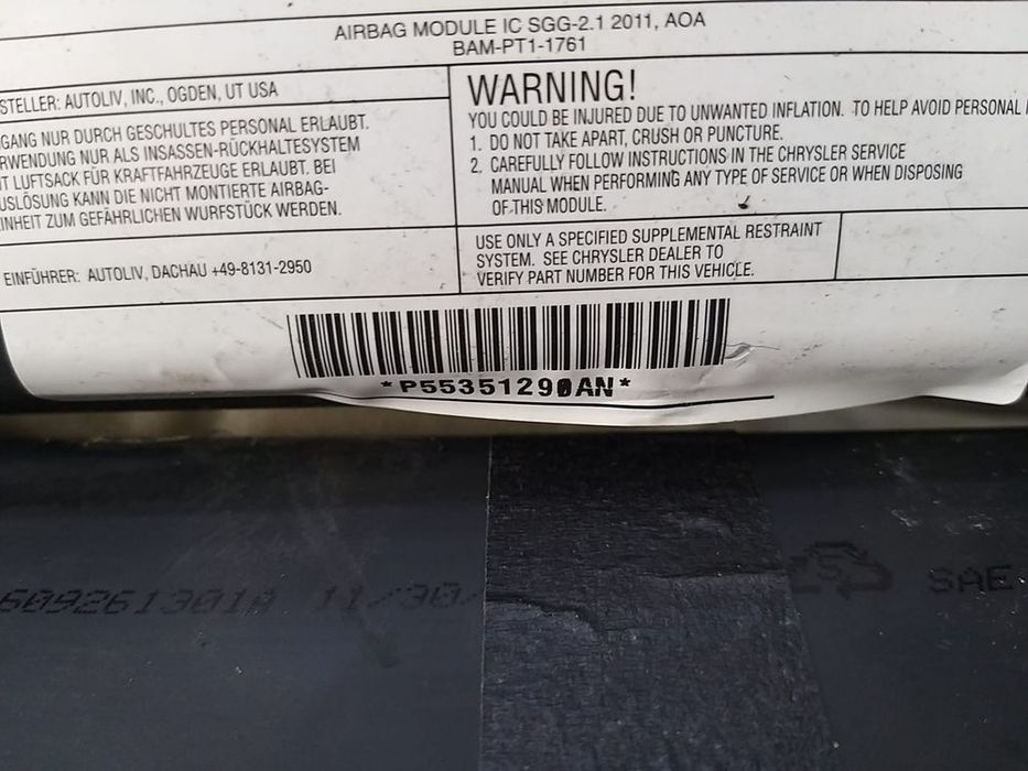 Airbag cortina dreapta jeep compass mk49 p55351290an