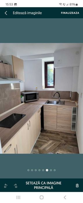 Apartament la demisol de inchiriat