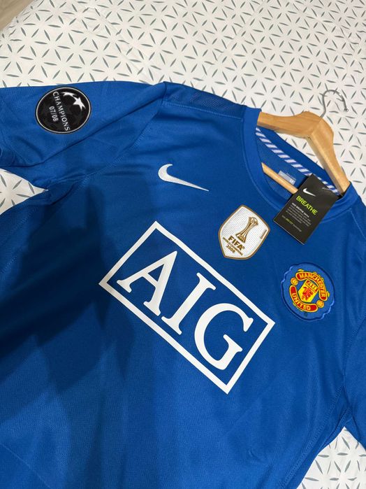 Tricou Ronaldo Man United ucl 2008 albastru