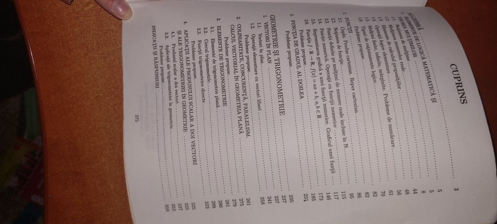 Matematica clasa a IX a