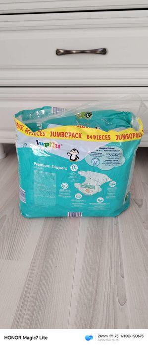 Scutece Lupilu Big Pack, 13-18 Kg, marimea 6 XL, Fast Dry 64 de bucati