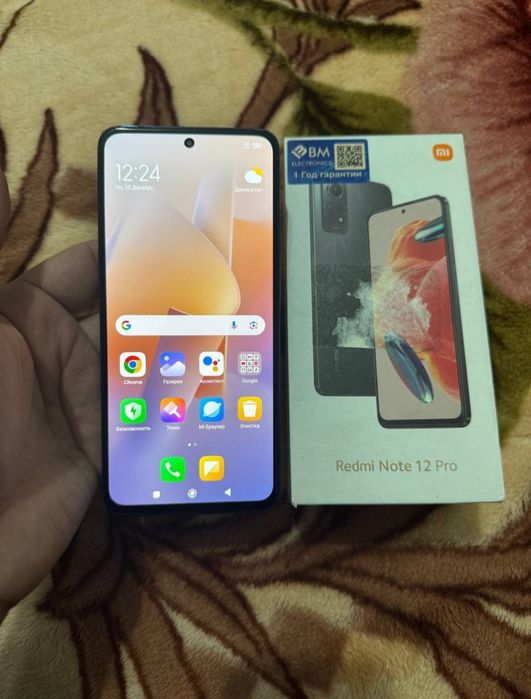 Redmi Note 12 Pro 6+6/128GB Blue Igravoy Karobka 108mp kamera Yaxshi