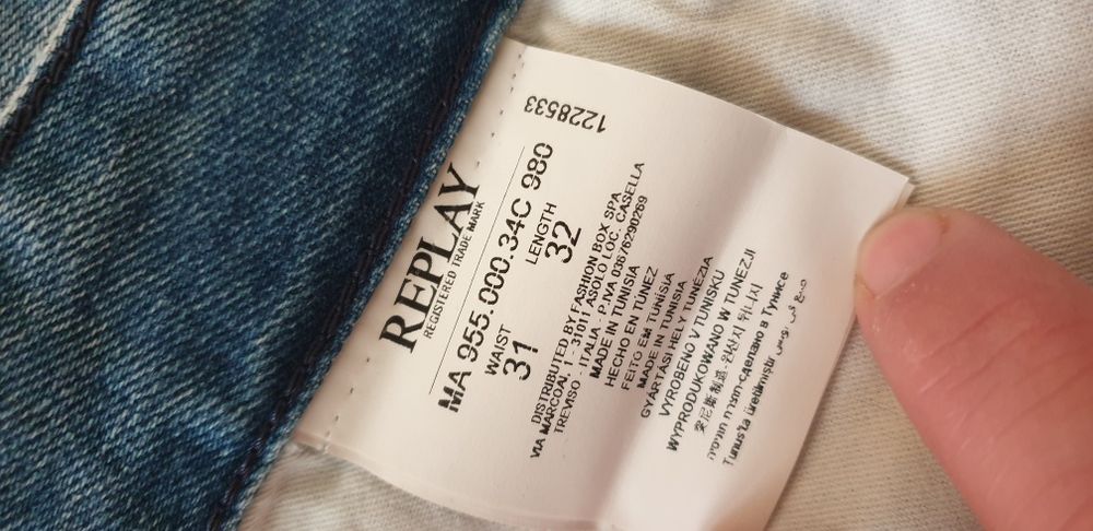 Replay Newbill Mens Size 31/33 НОВО! ОРИГИНАЛ! Мъжки Дънки!