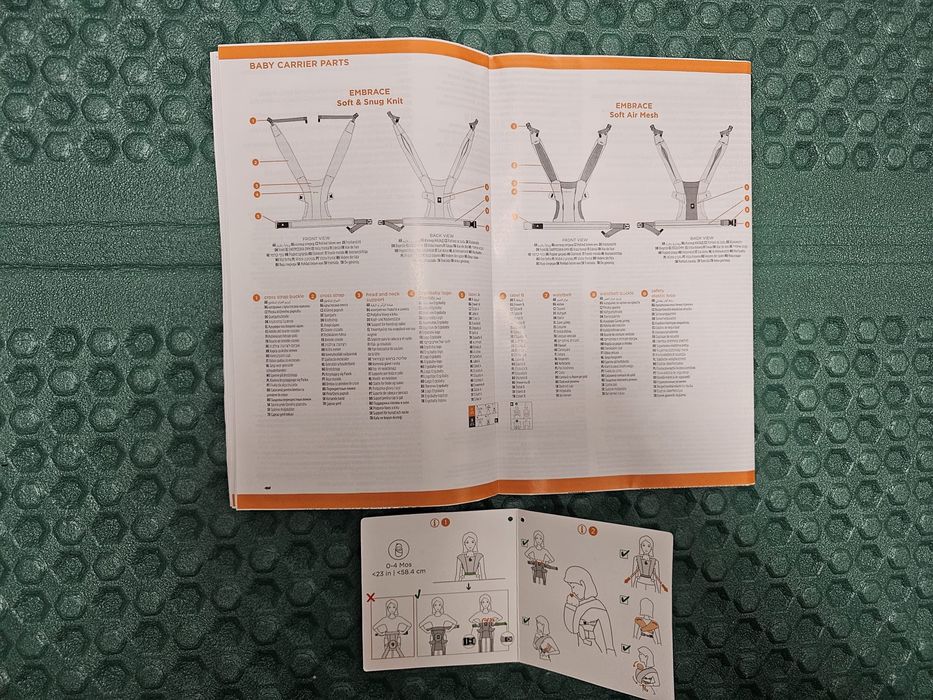 Sistem de purtare (marsupi) Ergobaby Embrace - Soft Air Mesh – ca nou