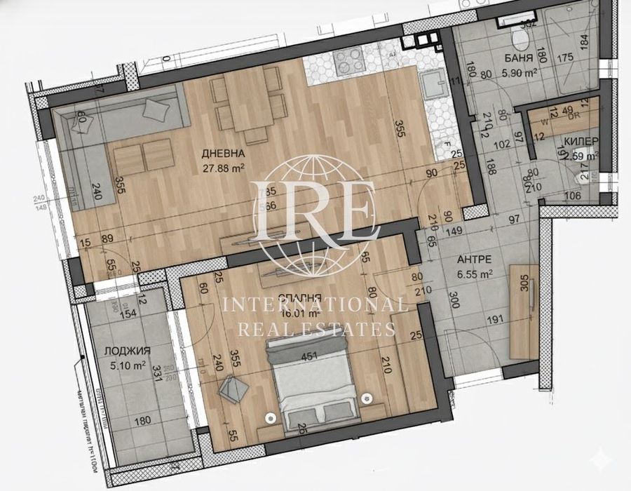 2-стаен в Варна-Възраждане 1 площ 91 цена 153000