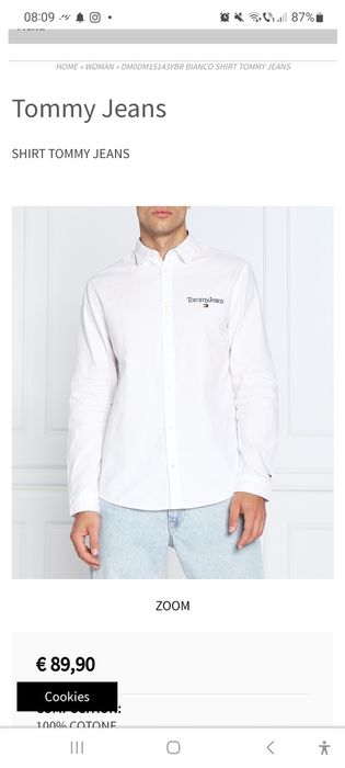 Vând cămașă Tommy Jeans noua cu eticheta marimea xl