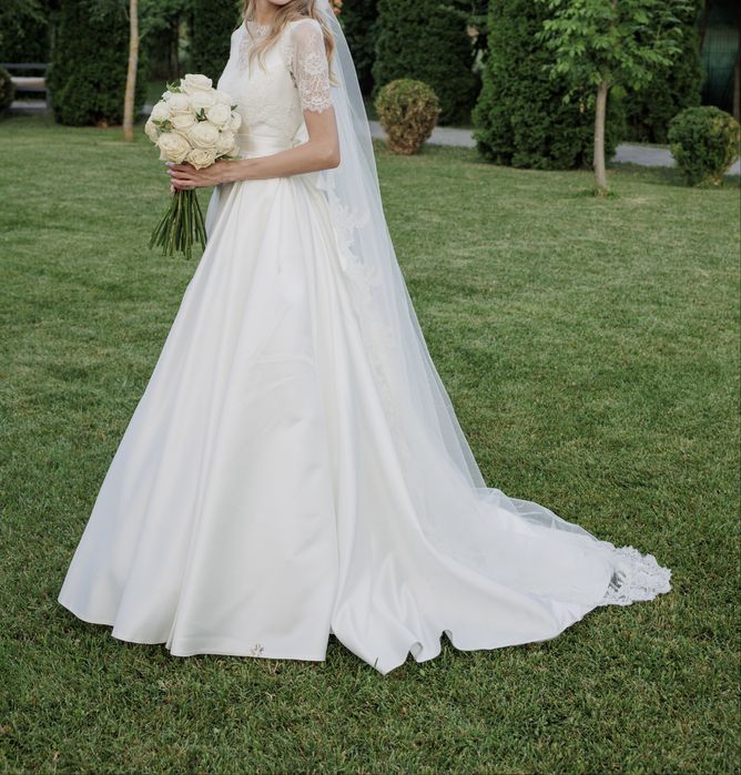 Rochie mireasă din tafta