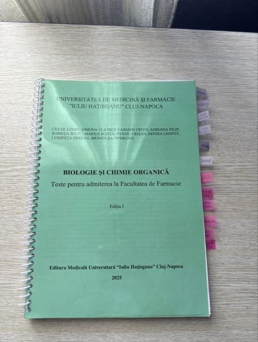 Culegere grile biologie Farma Cluj