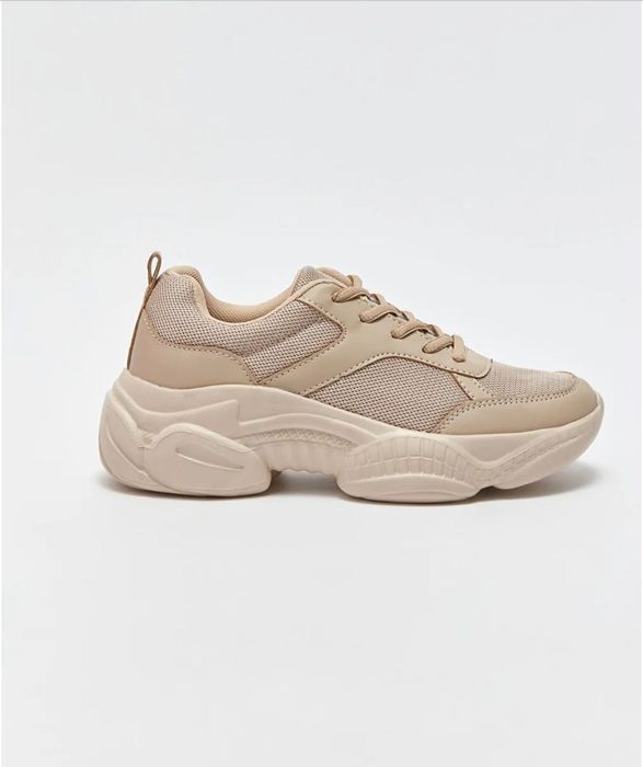 Кроссовки женские бежевые