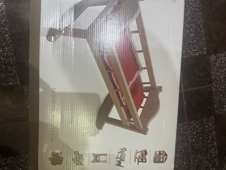 Продам кровать для куклы деревянную