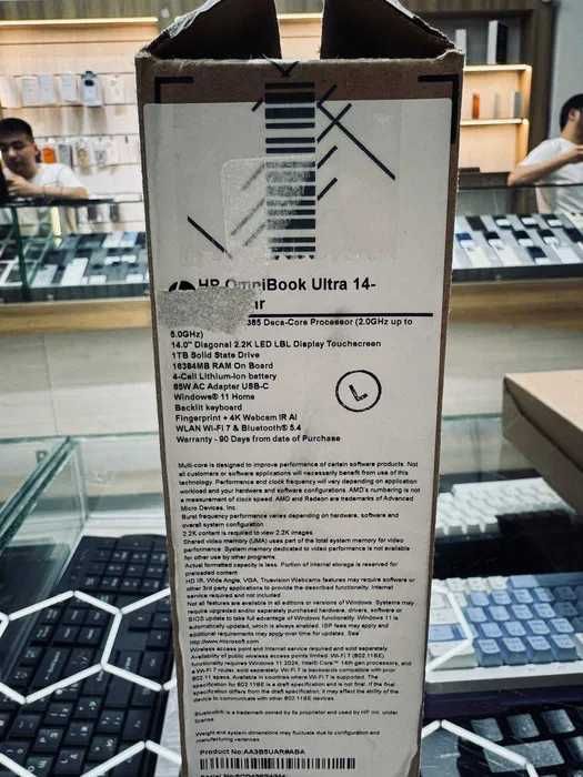 Noutbuk HP OmniBook Ultra 14 Amd Ryzen AI 9 365 16/1TB 14.0 2.2K Touch