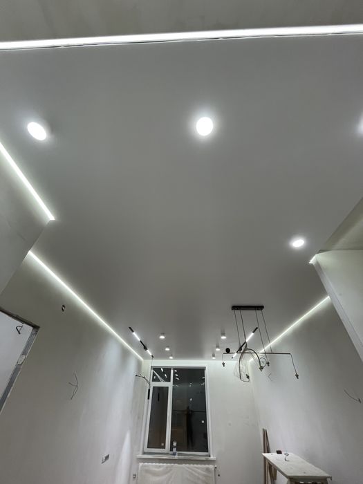 От 1000тг кв.м Натяжные потолки