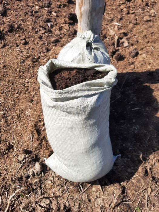 Перегной в мешках