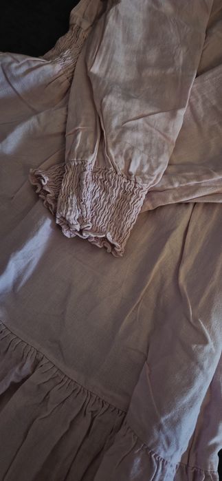 Rochie din In cu bumbac Zara
