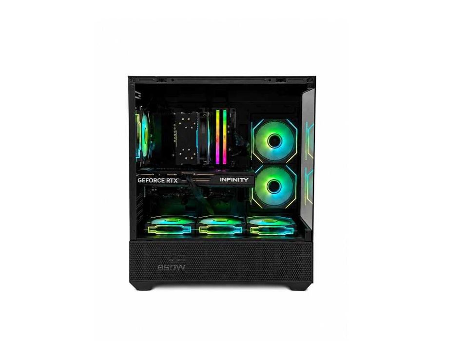 Геймърски Компютър! RTX 5070 / Ryzen 7 7800X3D / 32 GB RAM  - НОВ