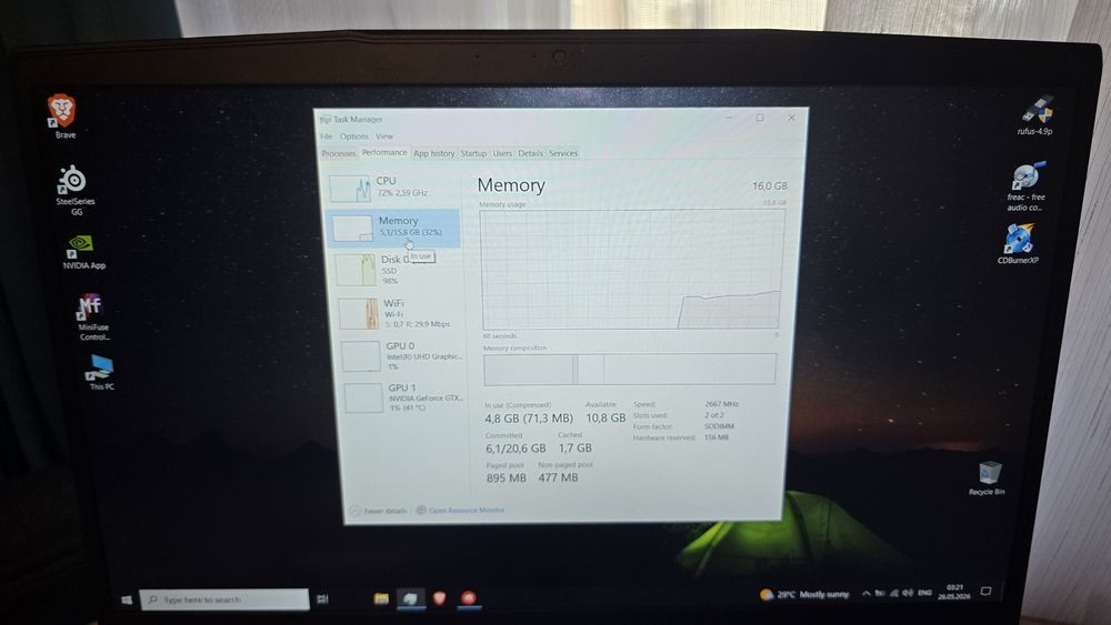 Laptop MSI Gaming MS-16R1