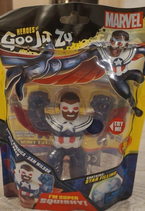 Figurina Goo Jit Zu Minis S5 Marvel Catpain America - Sam Wilson, 6 cm