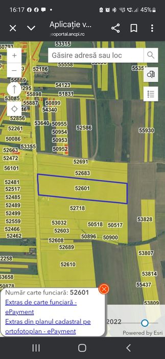 Vând 4 ha teren intravilan în Ernei, Mureș.