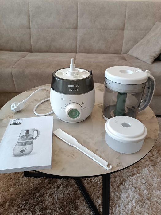 Продавам комбиниран уред за готвене на пара и пасиране Philips Avent 4 в 1 чисто нов