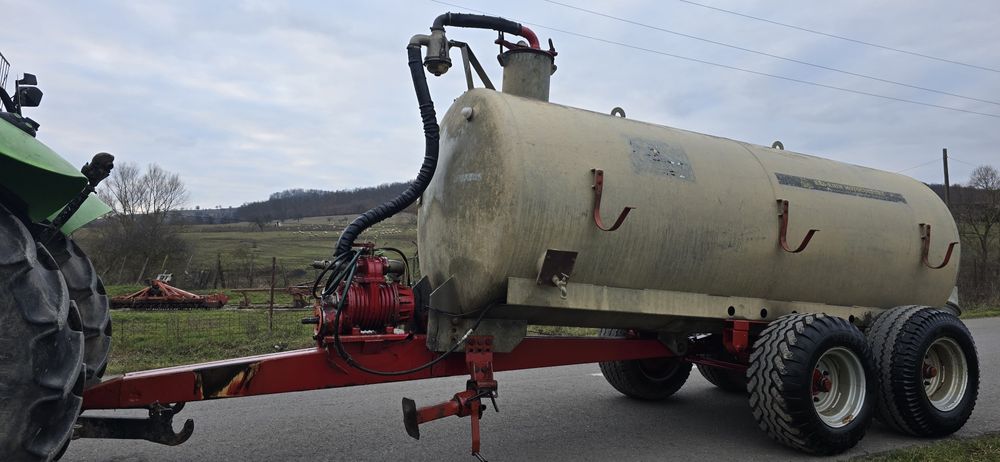 Vidanja cisterna tandem 6000 l apa dejectii