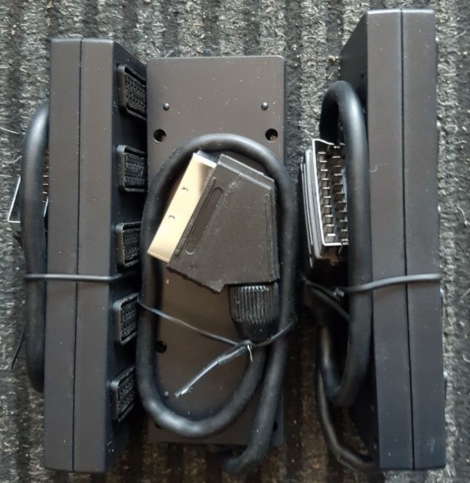 Conectica analog multiplicator scart ,antena tv si rca