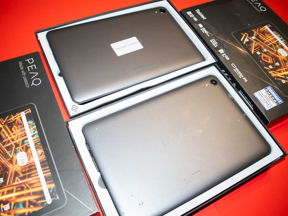 2x Таблети PEAQ PET 101 - 10.1, ANDROID 13, 2/32 Работещи Спукан тъч