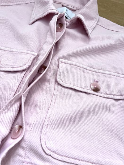 Jachetă denim roz, Stradivarius, XS/34-36