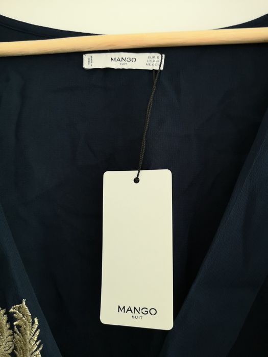 Bluza cu broderie Mango