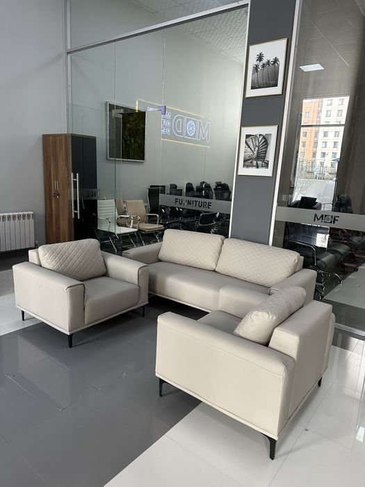 Диван ( 860 ) + 2 кресла офисный