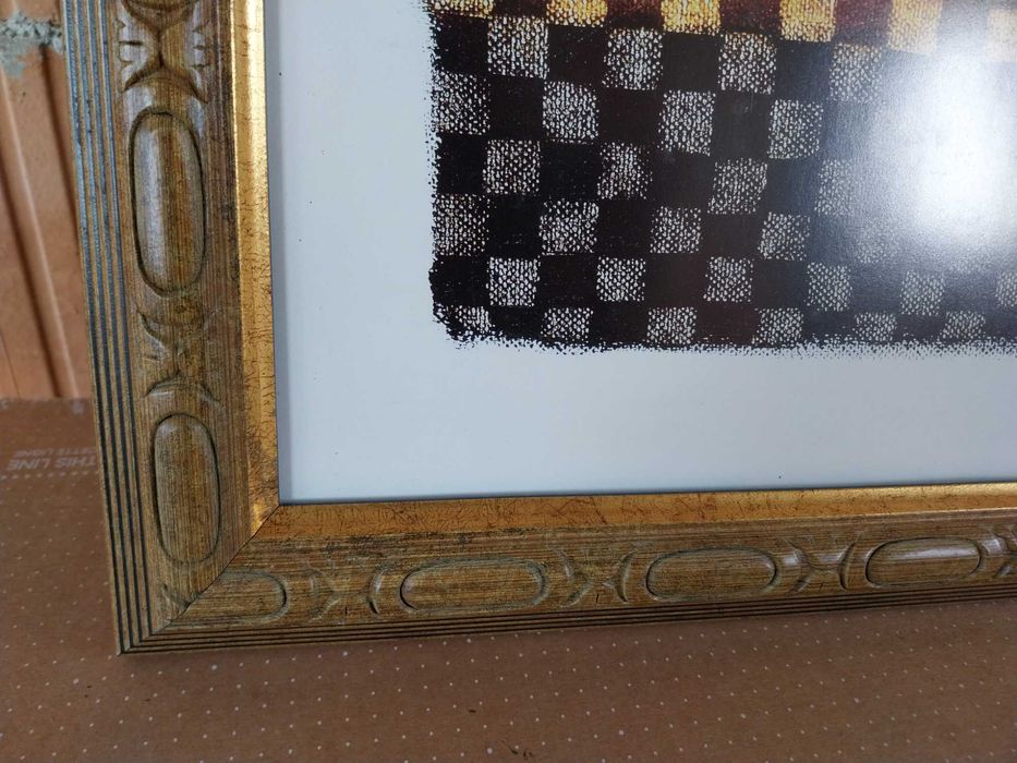 Голяма репродукция,рамкирана с антирефлексно стъкло