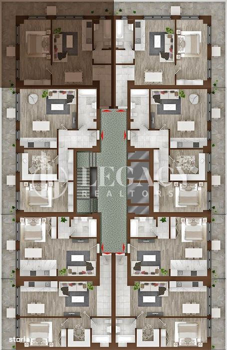 Apartament 2 camere, tip 4A, 4B, 5A, 5B - Copou Garden Residence — fotografia 2