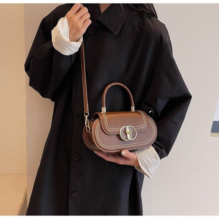 Сумка мини коричневая