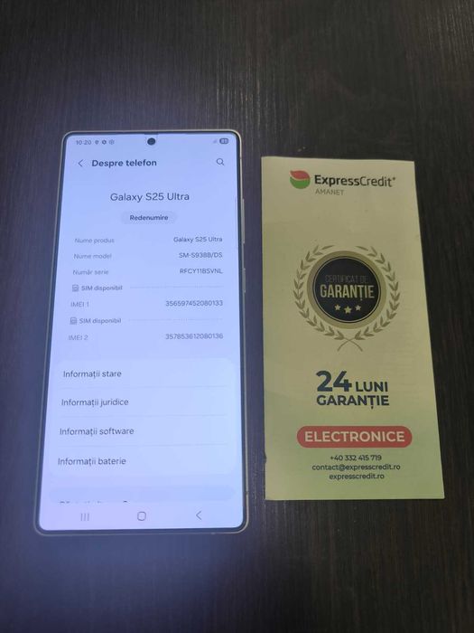 Telefon Samsung S25 Ultra (AG24 b.46524) - Garantie 2 ani!