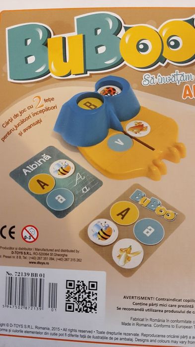 Joc educativ D-Toys Bufnita Bubo, Sa Invatam Alfabetul