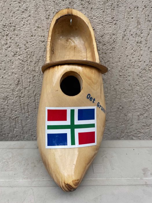 Дървено сабо сувенир Къщичка за малки птици  Дърво  Холандия