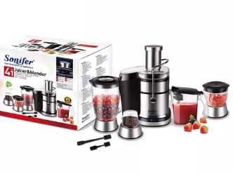 Sonifer 4в1 Соковыжималка блендер чоппер кофемолка SF-5509