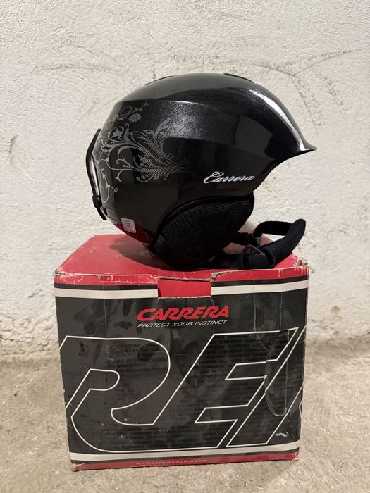 Дамска каска Carrera C-Lady CKW – черна, размер 51–54 см (нова)